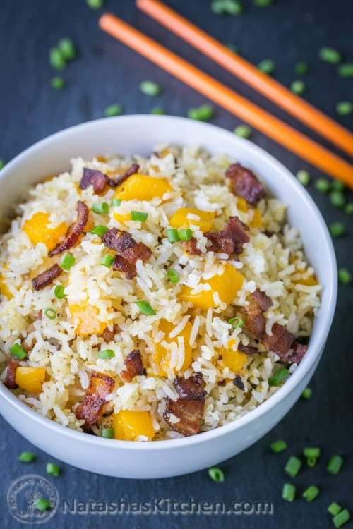 Bacon Fried Rice
 Bacon Mango Fried Rice Bacon Fried Rice Recipe