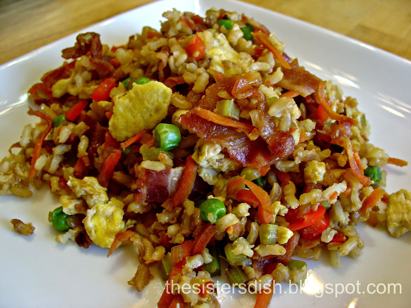 Bacon Fried Rice
 The Sisters Dish Bacon Fried Rice