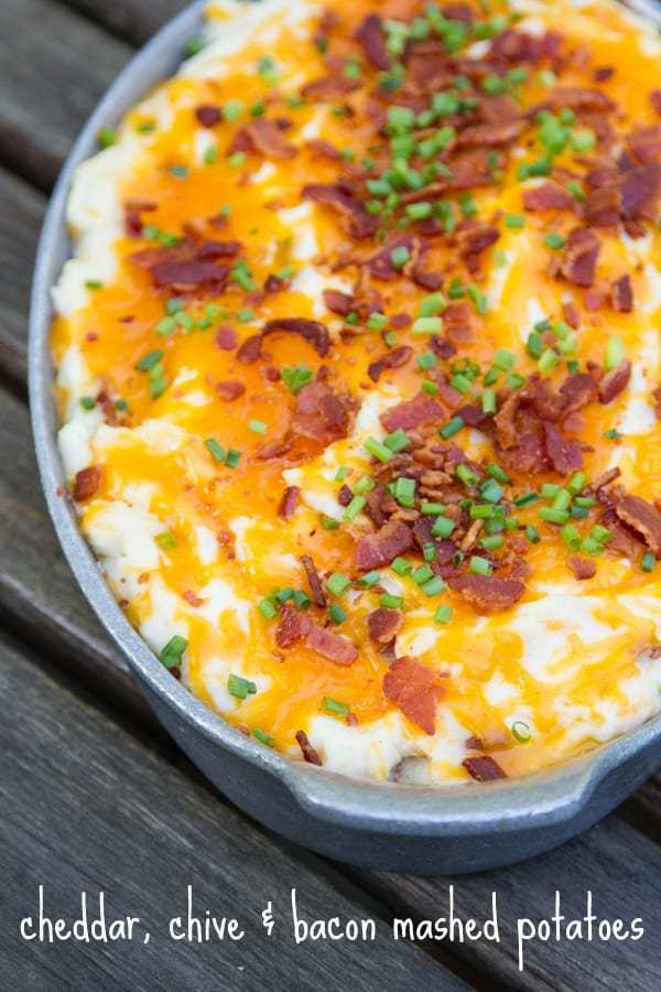 Bacon Mashed Potatoes
 Cheesy Chive & Bacon Mashed Potatoes