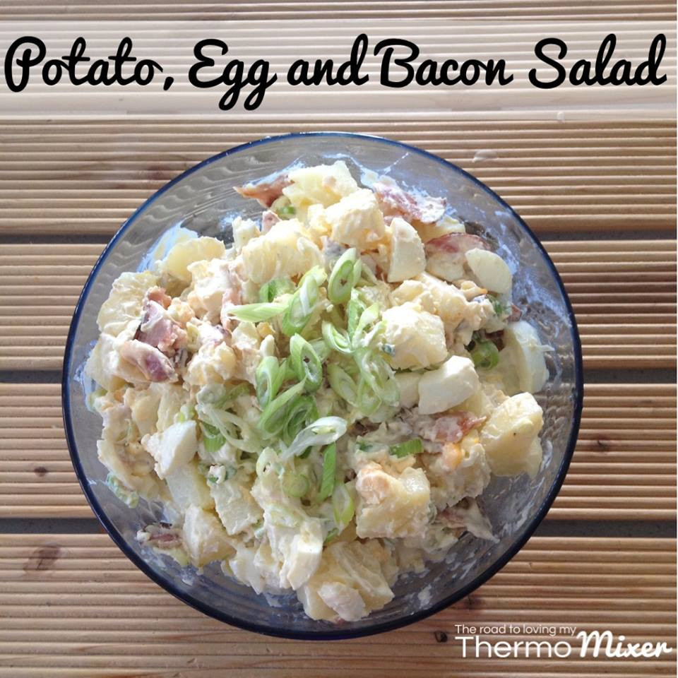 Bacon Potato Salad
 Potato Egg and Bacon Salad – The Road to Loving My Thermo