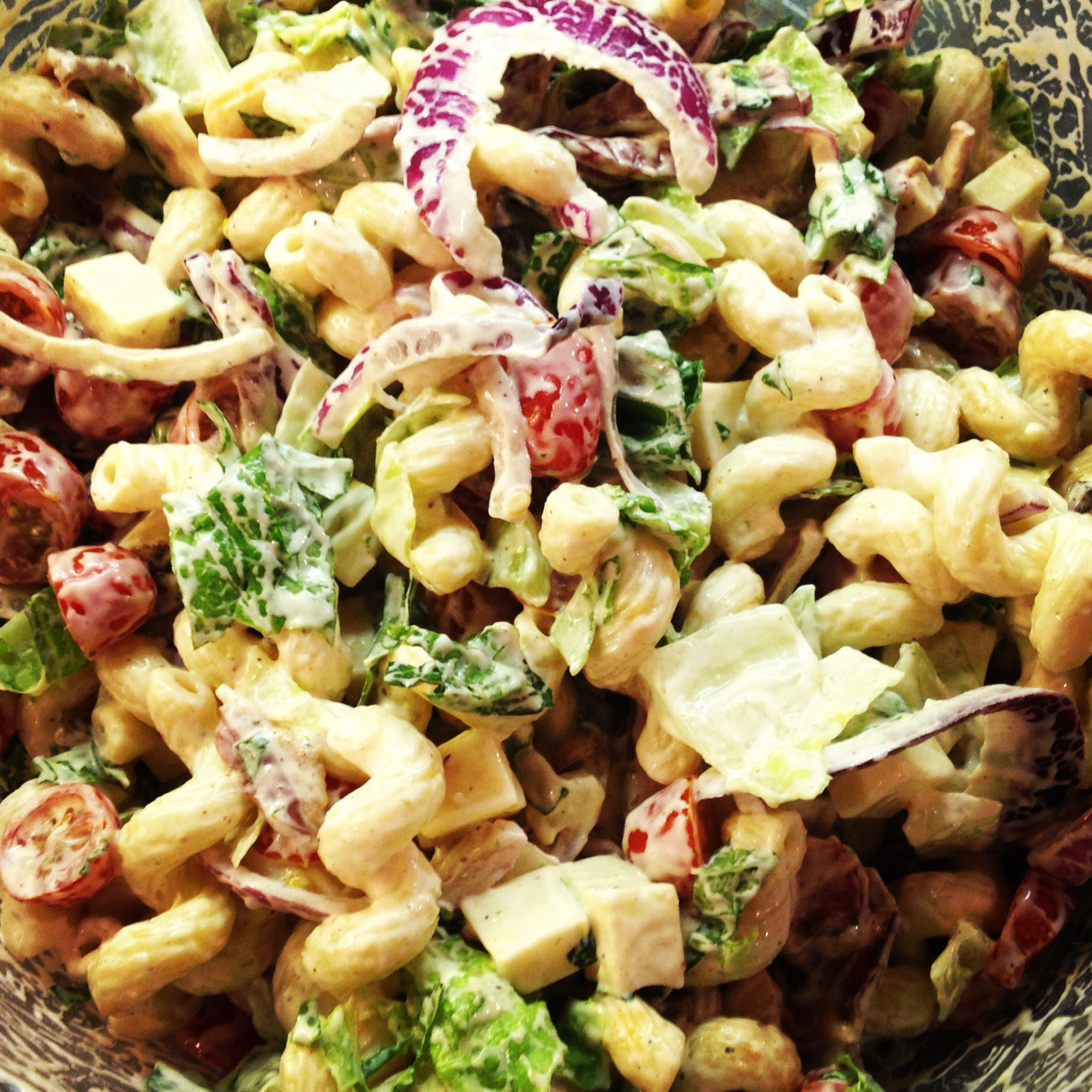 Bacon Ranch Pasta Salad
 Bacon Ranch Pasta Salad