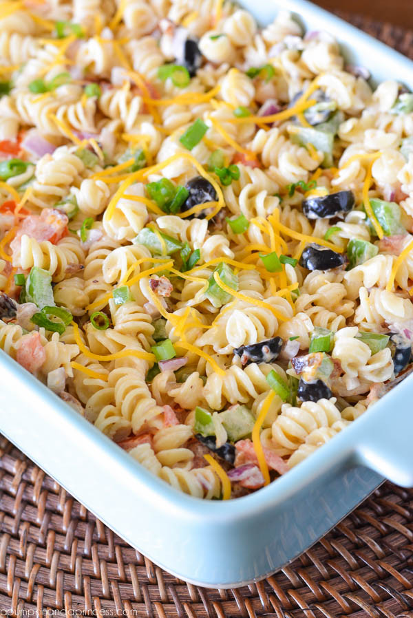 Bacon Ranch Pasta Salad
 Top 10 Pasta Salad Recipes RecipePorn