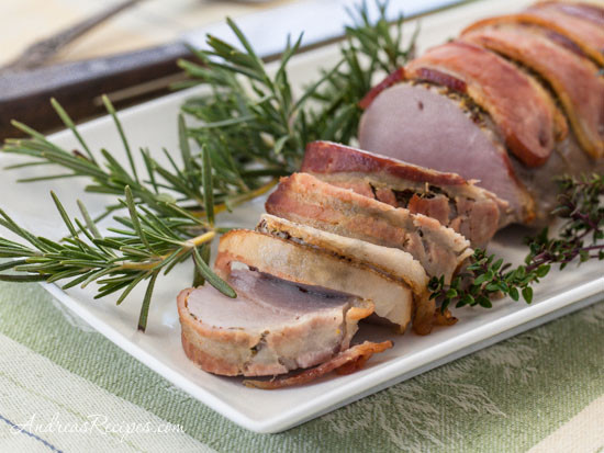 Bacon Wrapped Pork Loin Roast
 Roasted Bacon Wrapped Pork Tenderloin Recipe Andrea Meyers