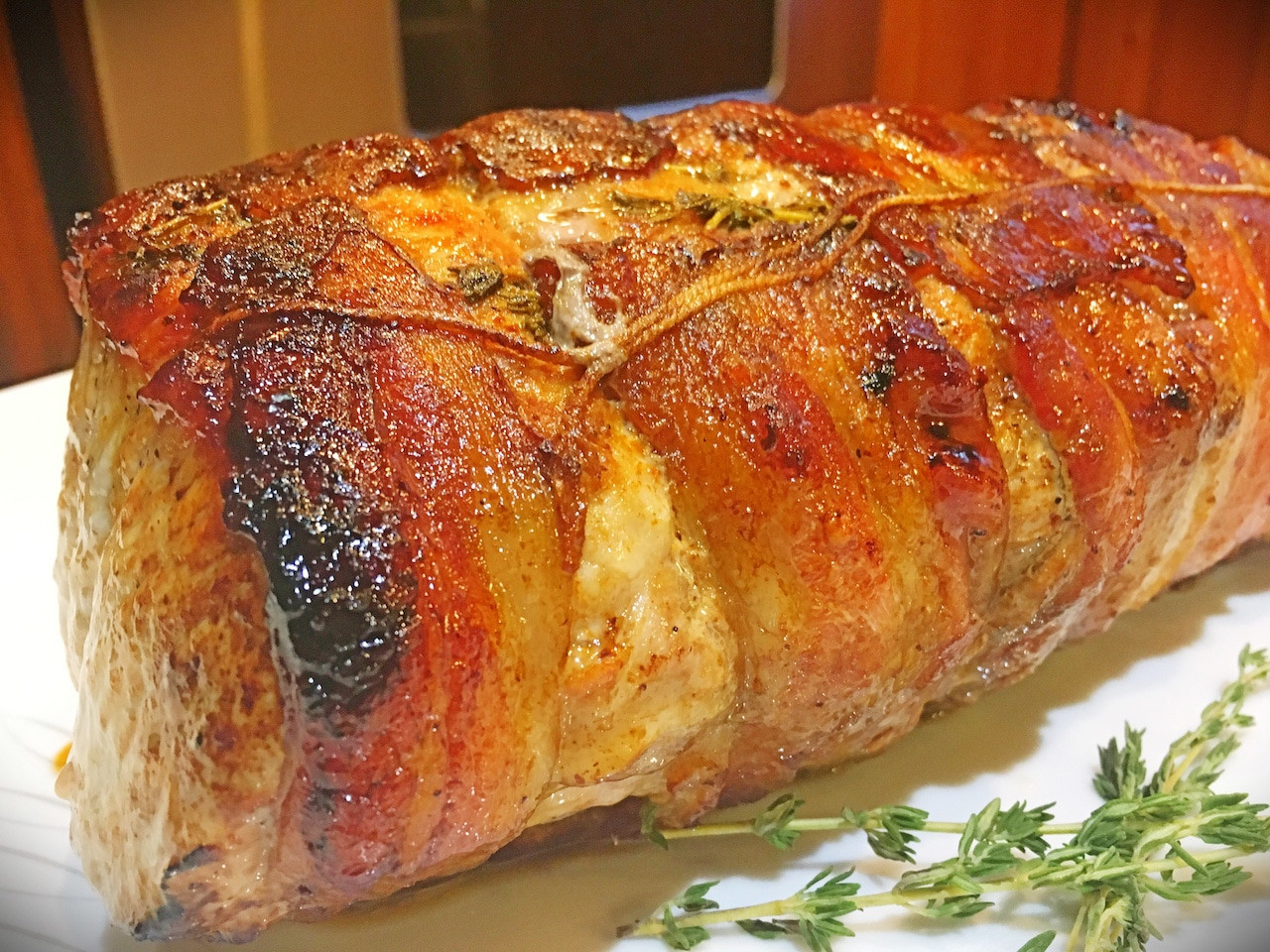 Bacon Wrapped Pork Loin Roast
 Bacon Wrapped Pork Loin Roast