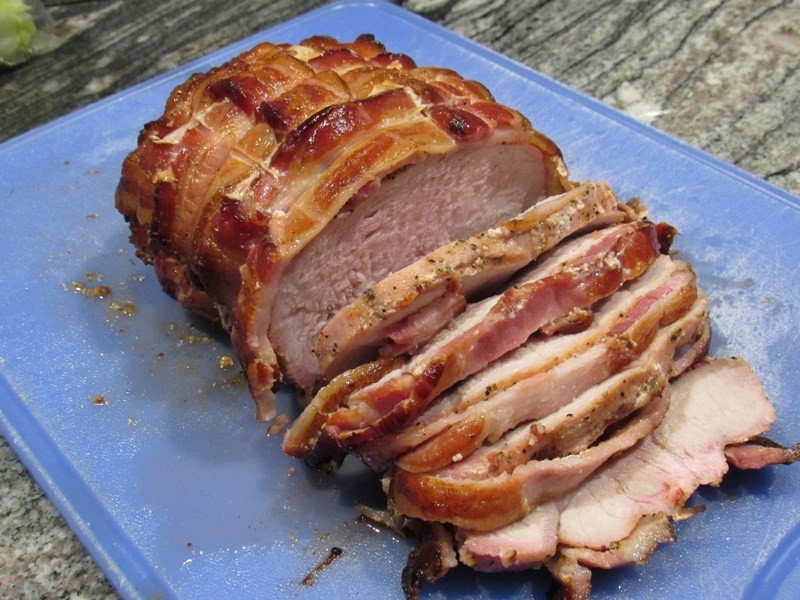 Bacon Wrapped Pork Loin Roast
 Bacon Wrapped Roasted Pork Loin Smokin Pete s BBQ