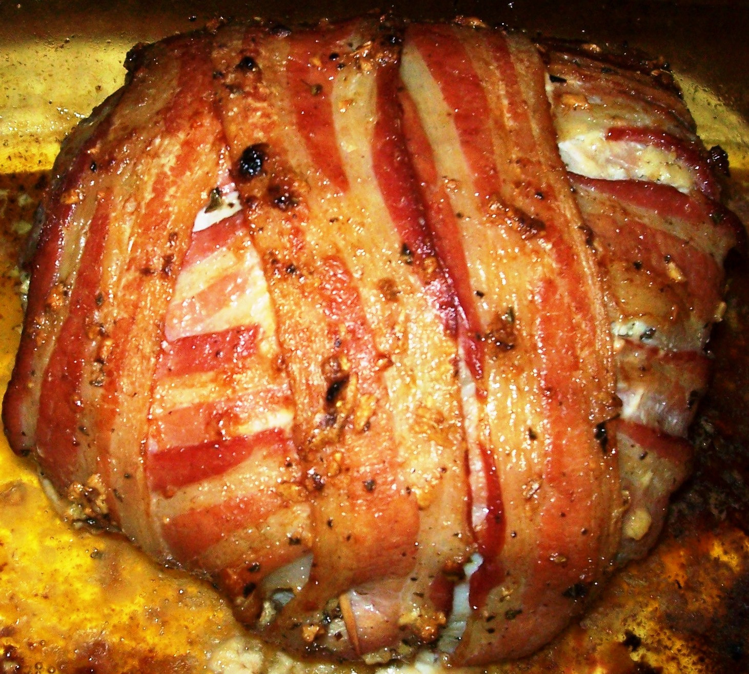 Bacon Wrapped Pork Loin Roast
 Bacon wrapped pork loin roast