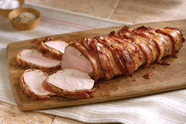 Bacon Wrapped Pork Loin Roast
 Bacon Wrapped Pork Roast