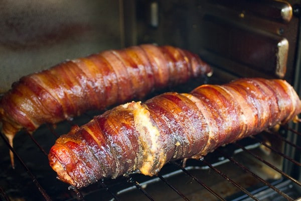 Bacon Wrapped Smoked Pork Loin
 Smoked Pork Tenderloin Stuffed with Roasted Red Peppers