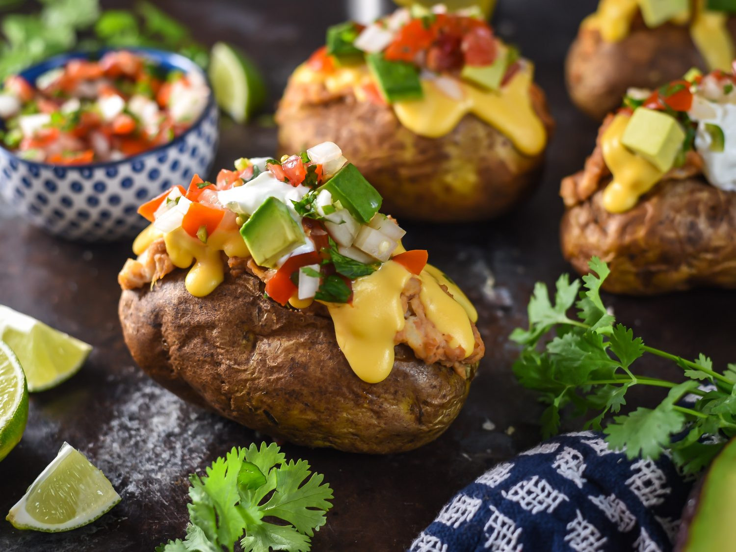 Bake A Potato
 Nacho Style Baked Potatoes Recipe