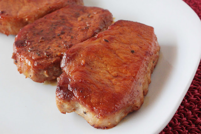 honey garlic boneless pork chops