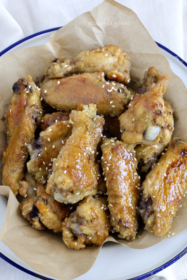 Bake Chicken Wings
 Crispy Baked Chicken Wings with Honey Glaze Yellow Bliss