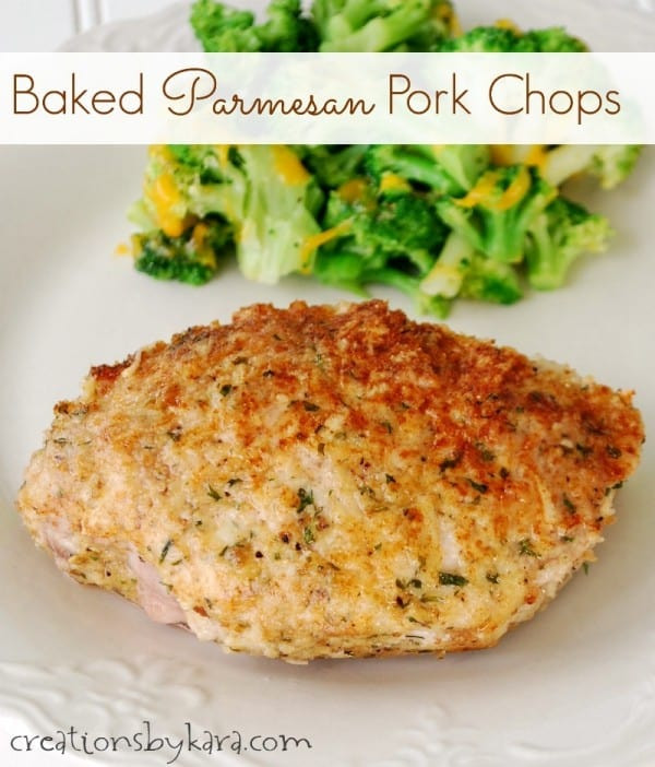 Bake Pork Chops
 Parmesan crusted baked pork chops