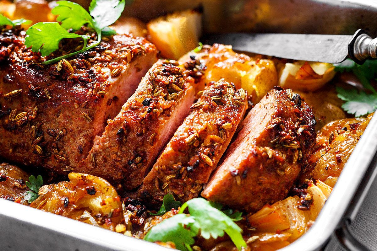 Bake Pork Tenderloin
 pork roast potatoes