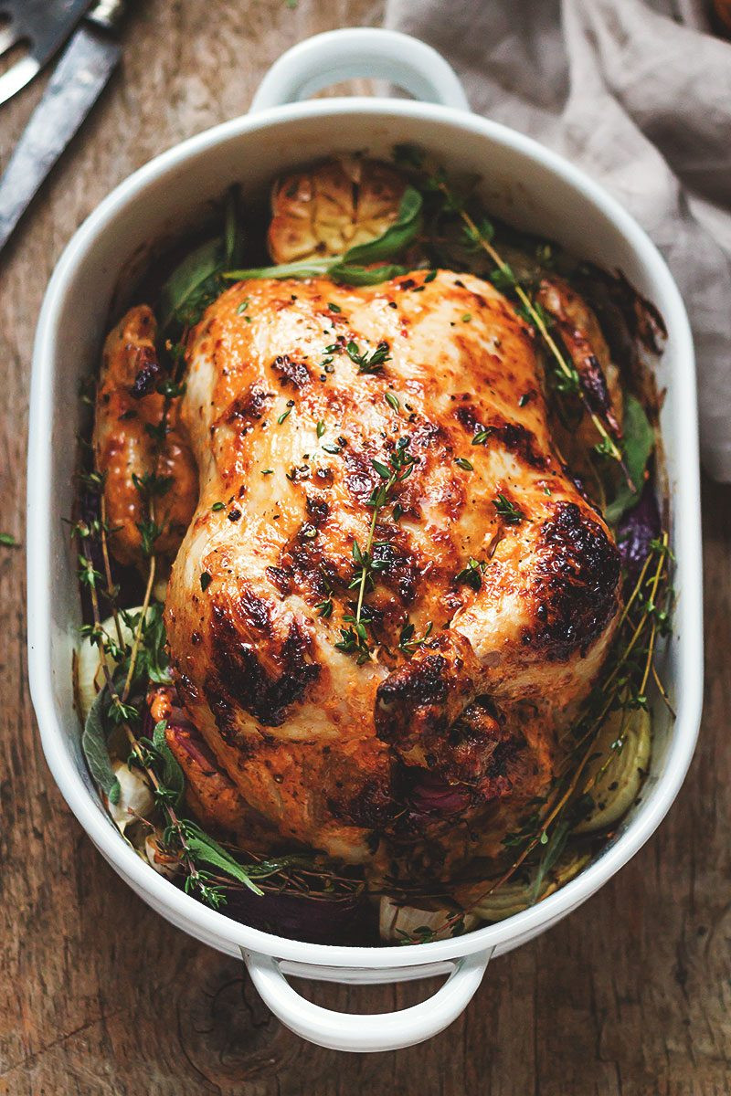 Bake Whole Chicken
 Mayonnaise Roasted Whole Chicken Recipe — Eatwell101