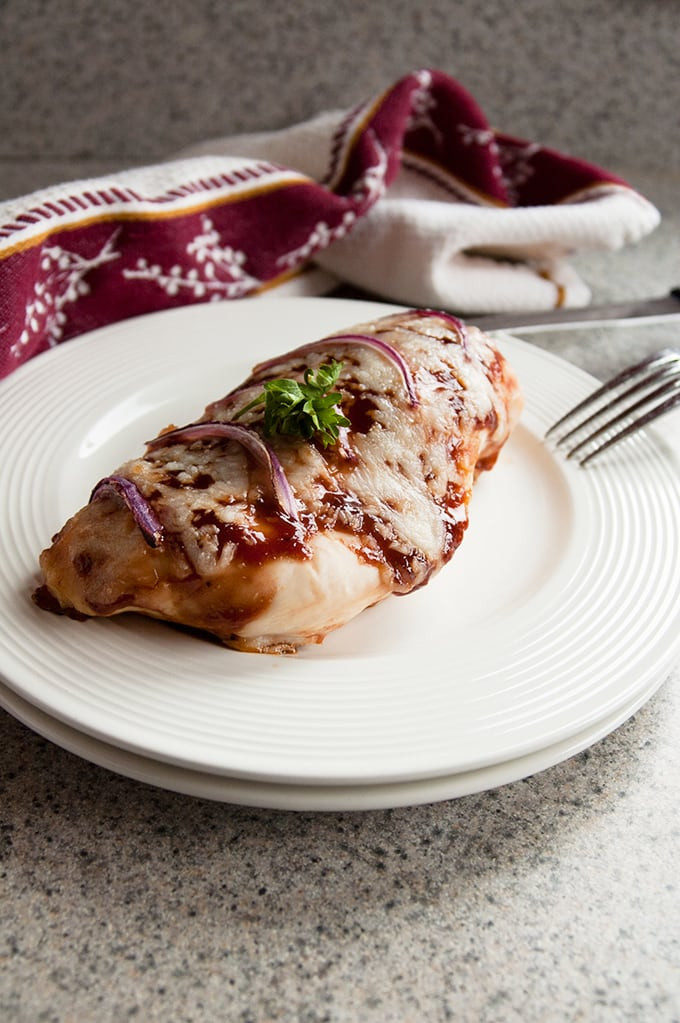 Baked Barbecue Chicken Breast
 Cheesy Baked BBQ Chicken Breasts with ions