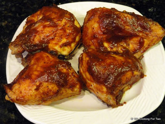 Baked Barbecue Chicken Breast
 Simple Oven Baked BBQ Bone in Skin on Split Chicken
