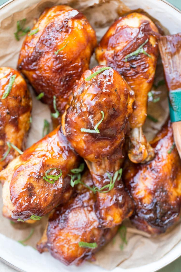 Baked Bbq Chicken Legs
 Easy Baked Barbecue Chicken Drumsticks Julie s Eats & Treats