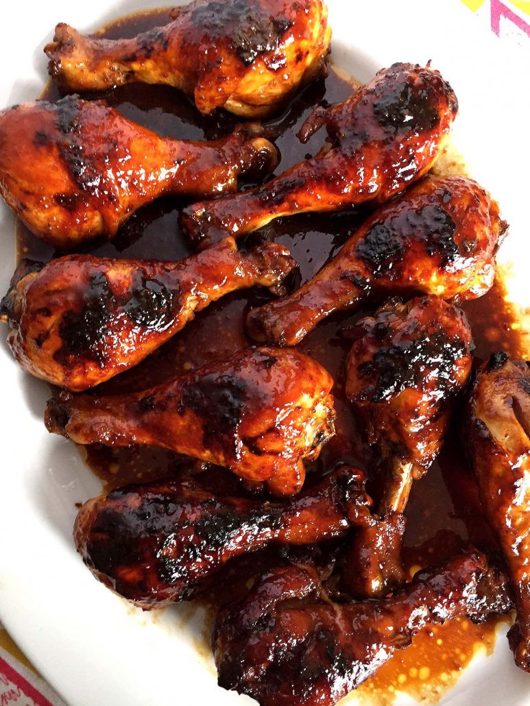 Baked Bbq Chicken Legs
 Easy Honey Soy BBQ Baked Chicken Legs Recipe – Melanie Cooks