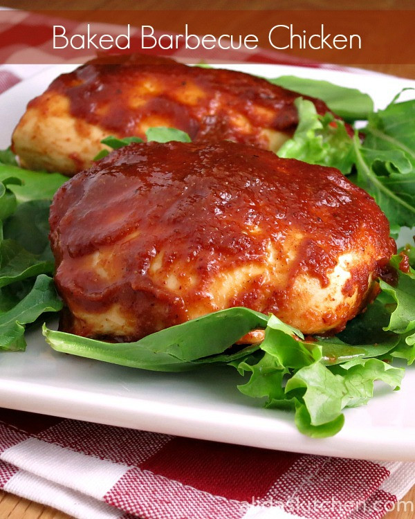 Baked Bbq Chicken Recipe
 Baked Barbecue Chicken SundaySupper FamilyDinnerTable