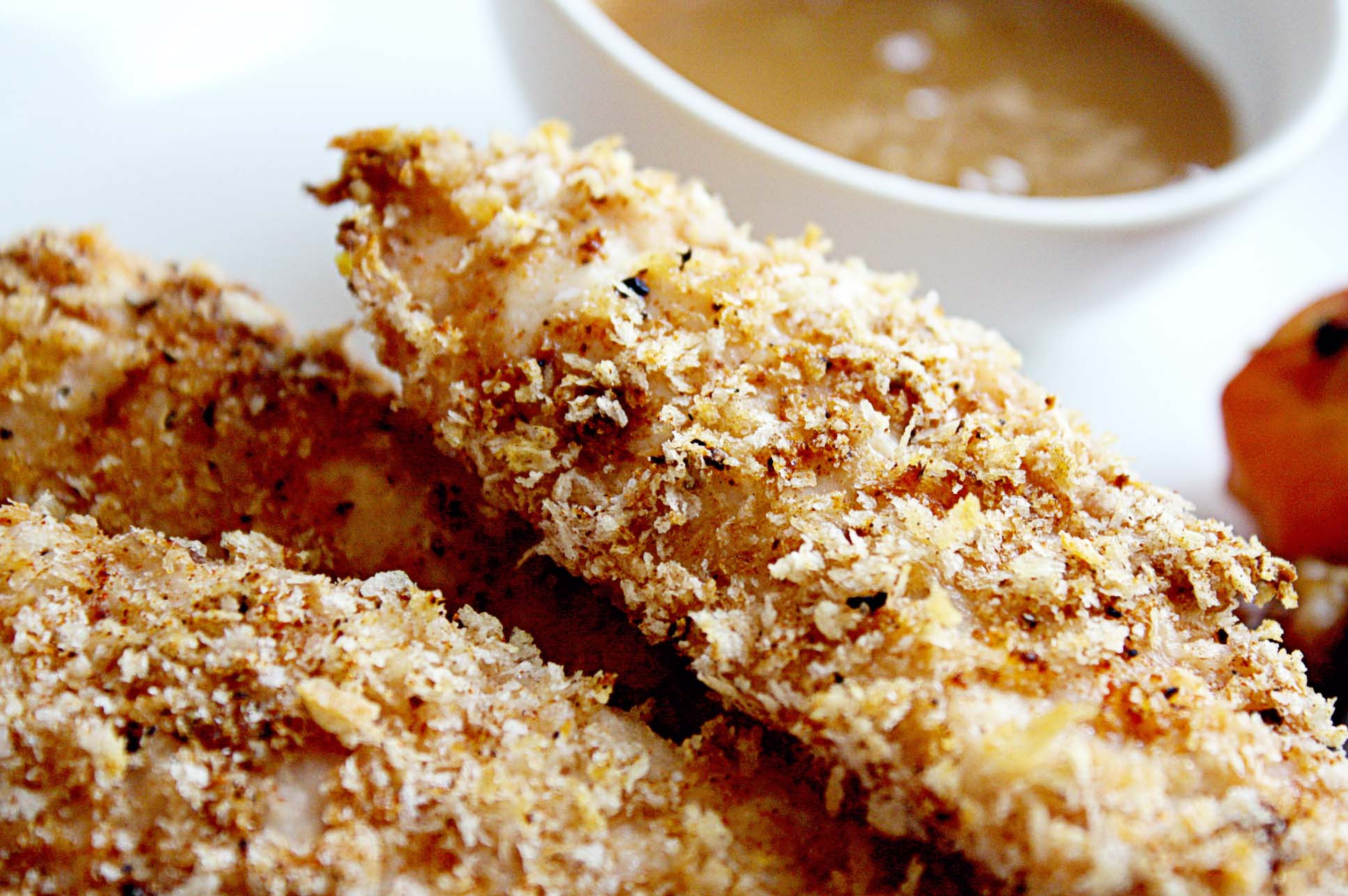 Baked Breaded Chicken Tenders
 baked panko breaded chicken tenders