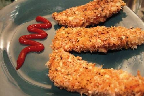 Baked Breaded Chicken Tenders
 Baked Breaded Chicken Tenders and Potatoes Recipe