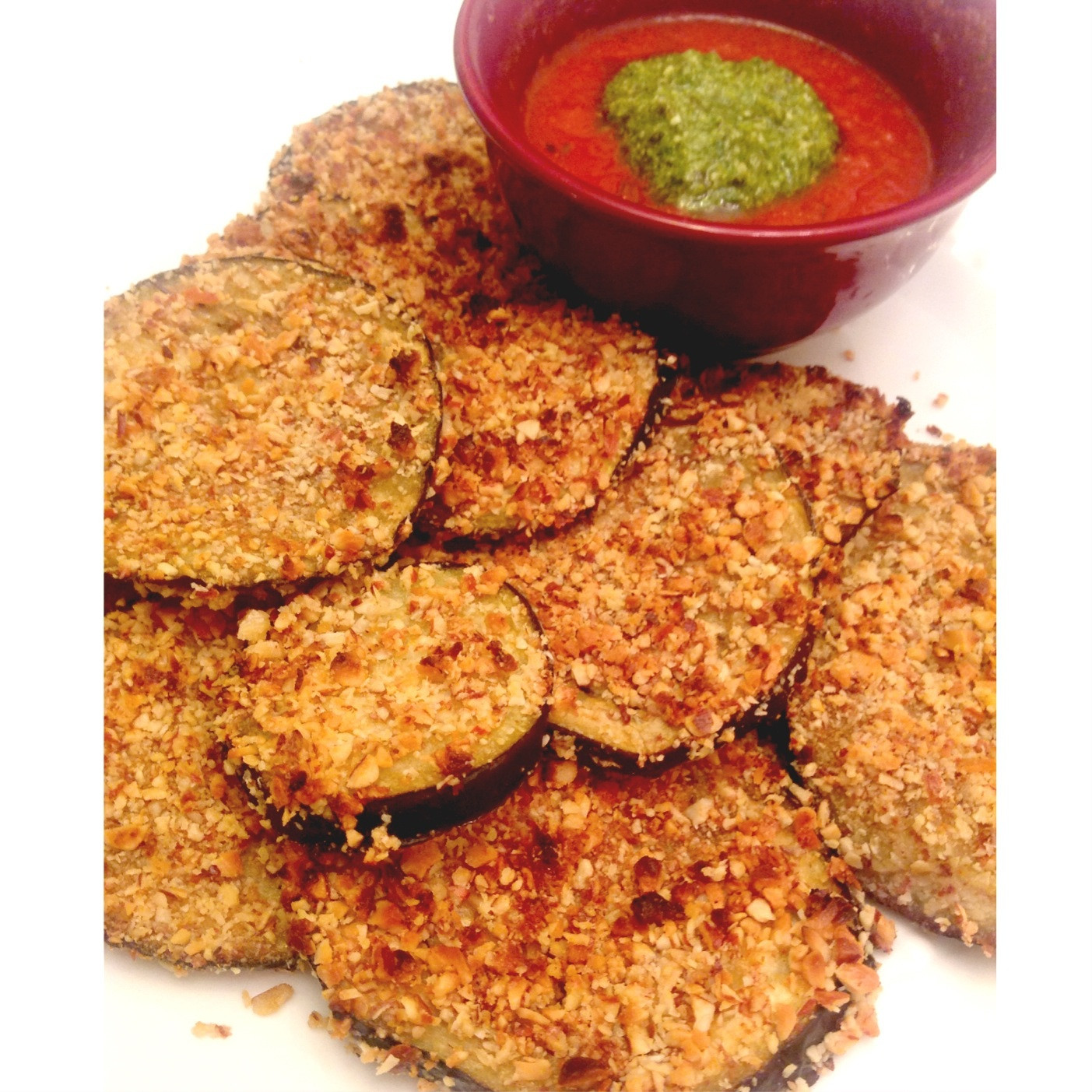 Baked Breaded Eggplant
 baked breaded eggplant slices