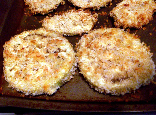 Baked Breaded Eggplant
 baked breaded eggplant slices