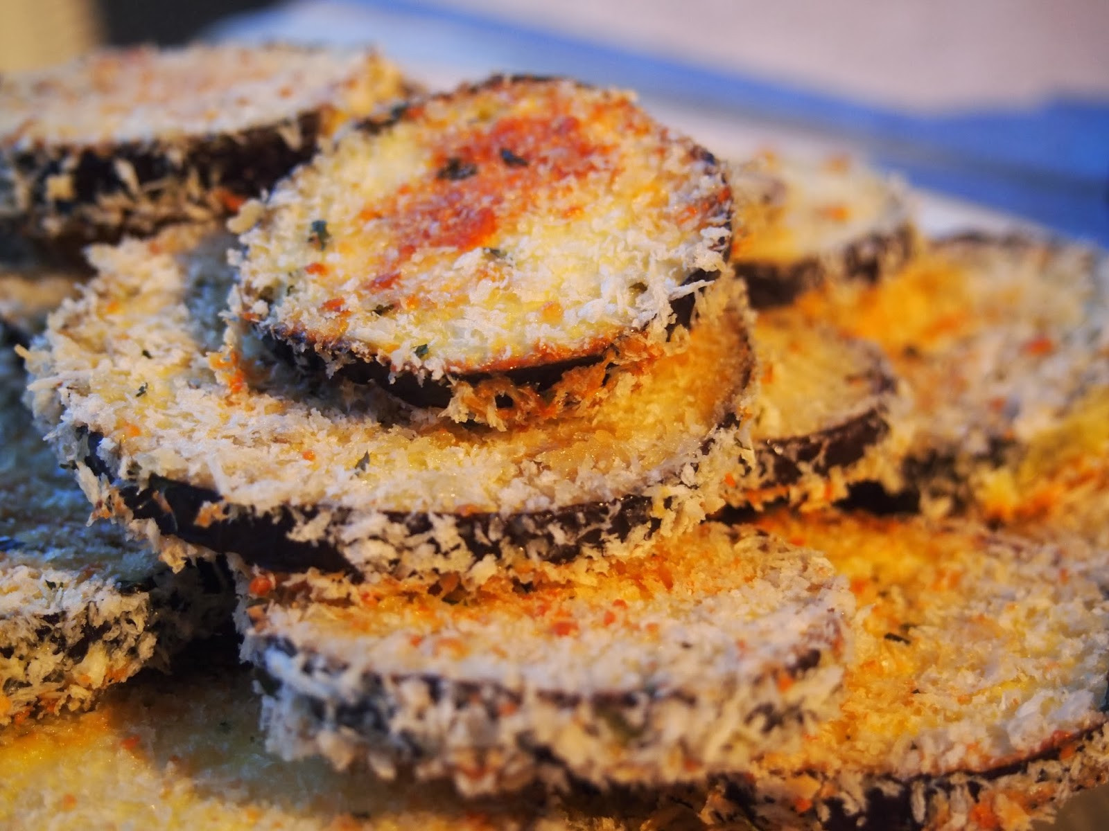 Baked Breaded Eggplant
 Lake Shore Lady Eggplant Parmesan