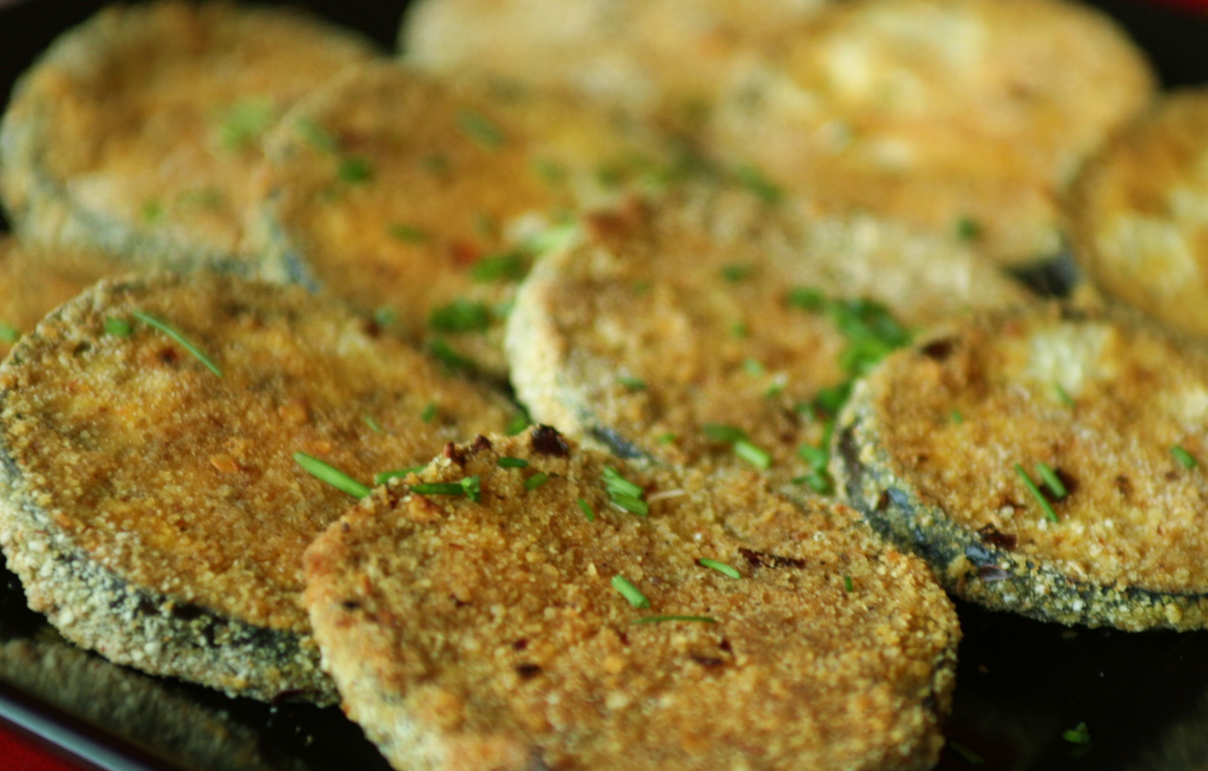 Baked Breaded Eggplant
 Spicy Breaded Eggplant – Tofu for Two