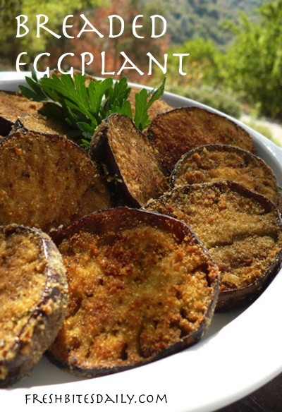 Baked Breaded Eggplant
 Breaded eggplant baked in the oven for a healthier take