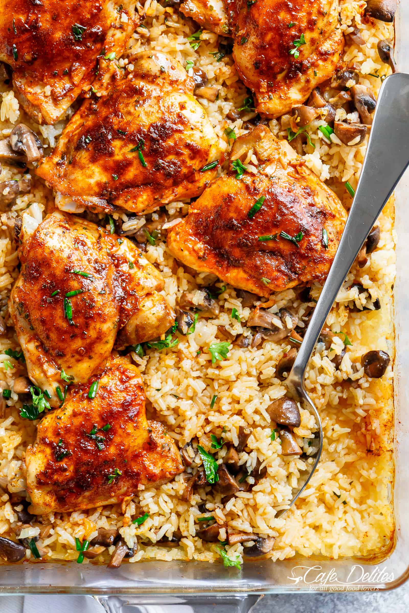 Baked Chicken And Rice Recipes
 Oven Baked Chicken And Rice Cafe Delites