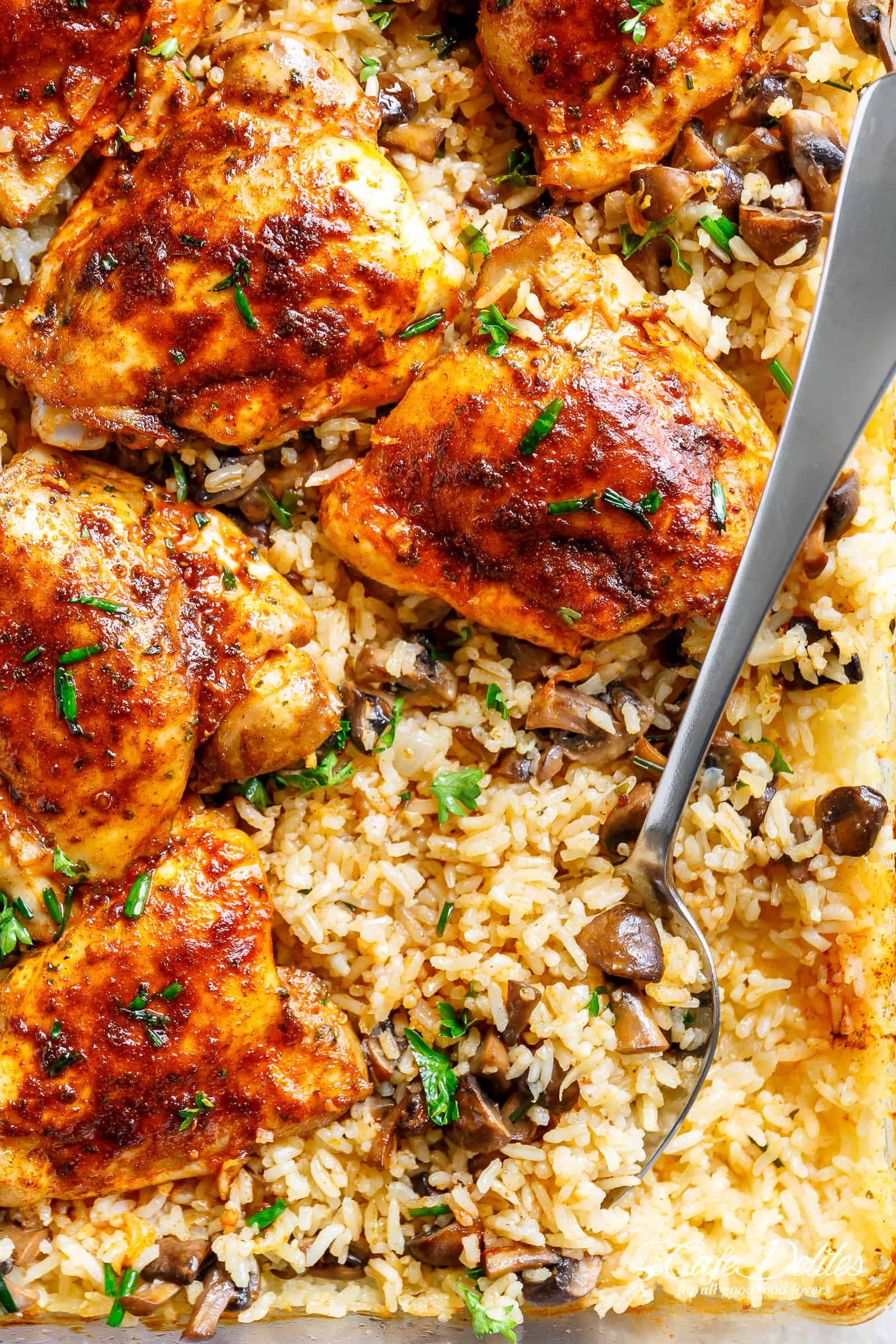 Baked Chicken And Rice Recipes
 Oven Baked Chicken And Rice Cafe Delites