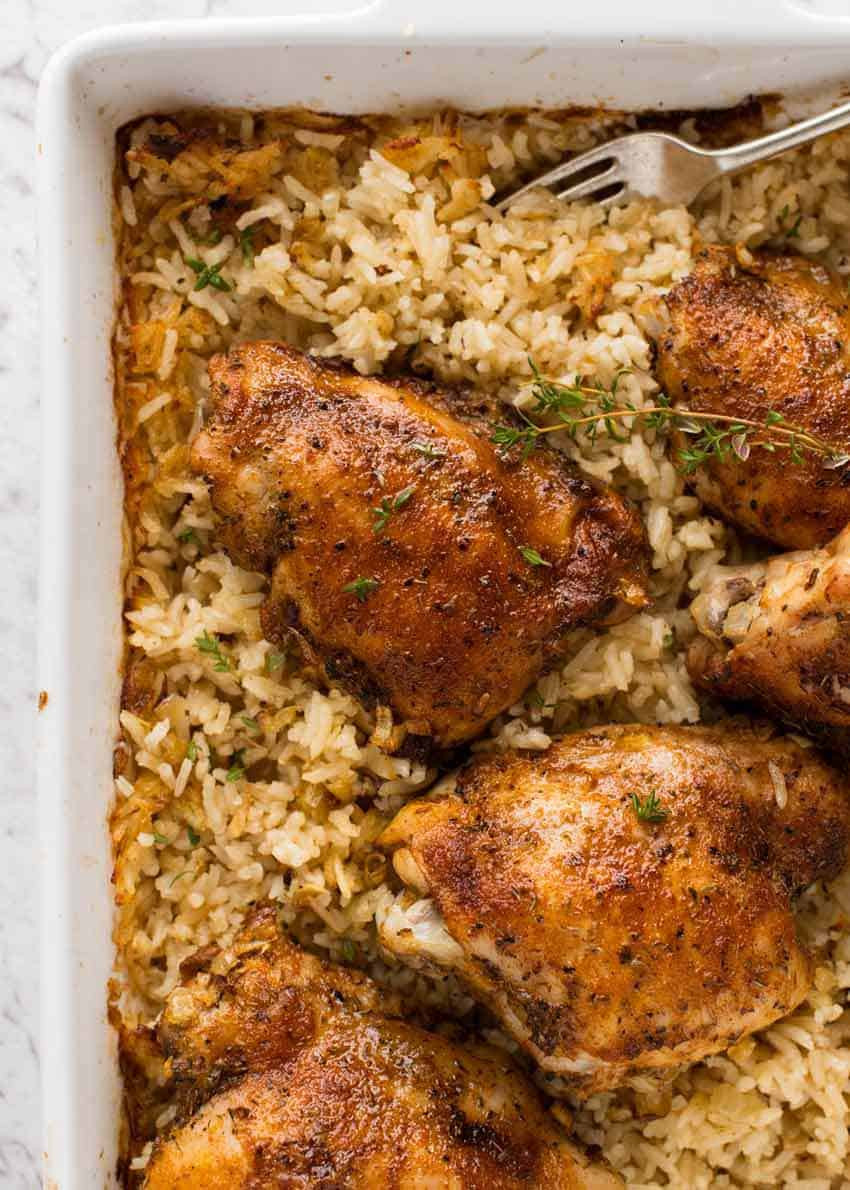 Baked Chicken And Rice Recipes
 Oven Baked Chicken and Rice