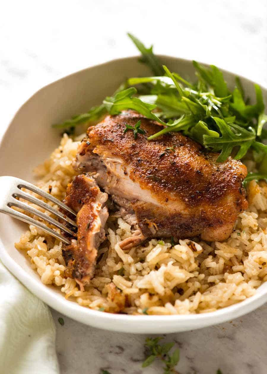 Baked Chicken And Rice Recipes
 Oven Baked Chicken and Rice