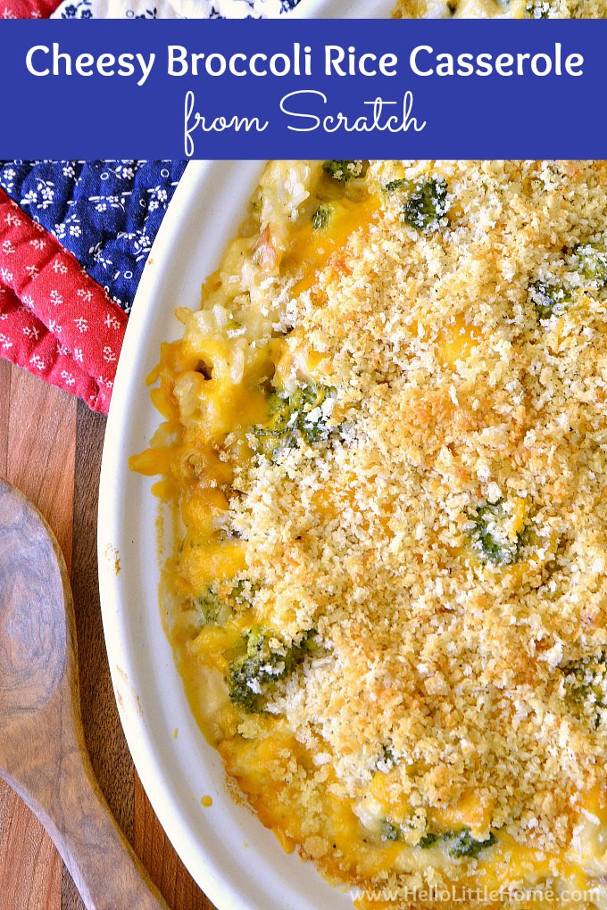 Baked Chicken And Rice Without Canned Soup
 Cheesy Broccoli Rice Casserole from Scratch