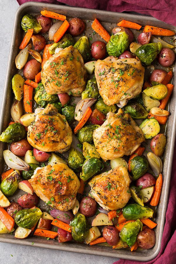 Baked Chicken And Vegetables
 Sheet Pan Roasted Chicken with Root Ve ables Cooking