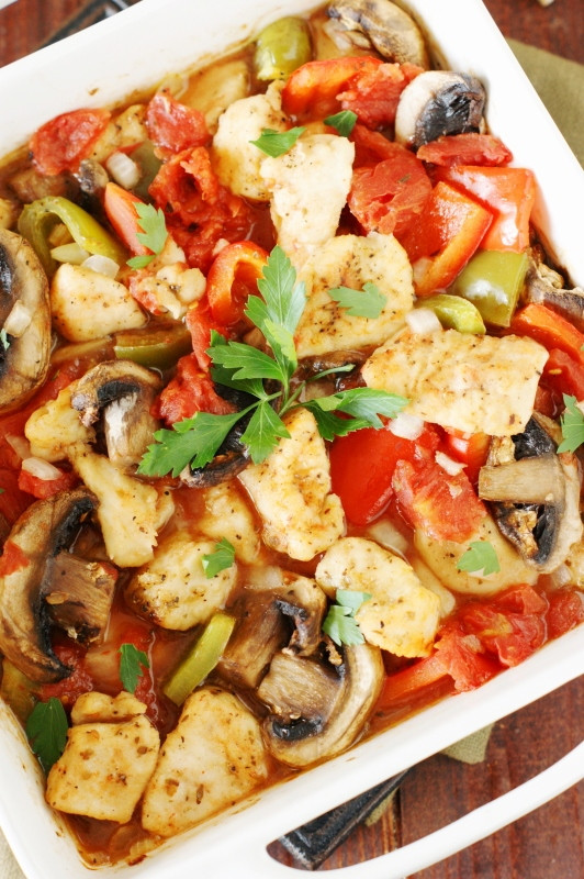 Baked Chicken Cacciatore
 The Kitchen is My Playground Easy Baked Chicken Cacciatore