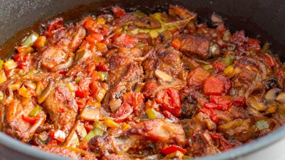 Baked Chicken Cacciatore
 baked chicken cacciatore casserole