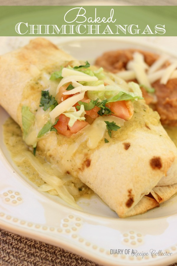 Baked Chicken Chimichangas
 Baked Chicken Chimichangas Diary of A Recipe Collector