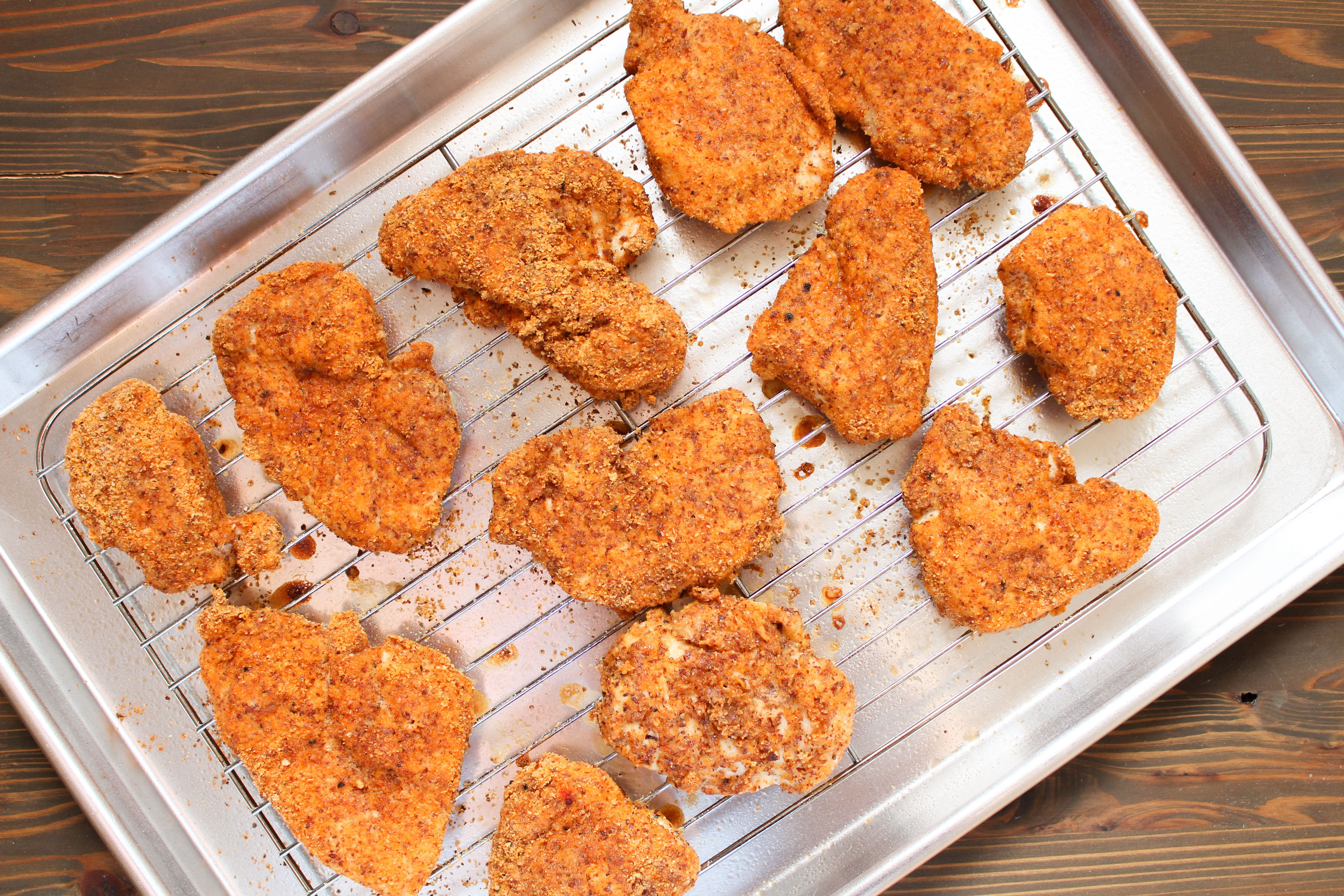 Baked Chicken Cutlets
 almond baked chicken with horseradish honey mustard