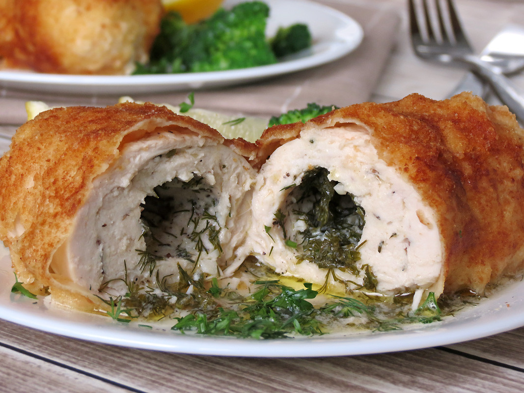 Baked Chicken Kiev
 Baked Chicken Kiev Yummy Addiction