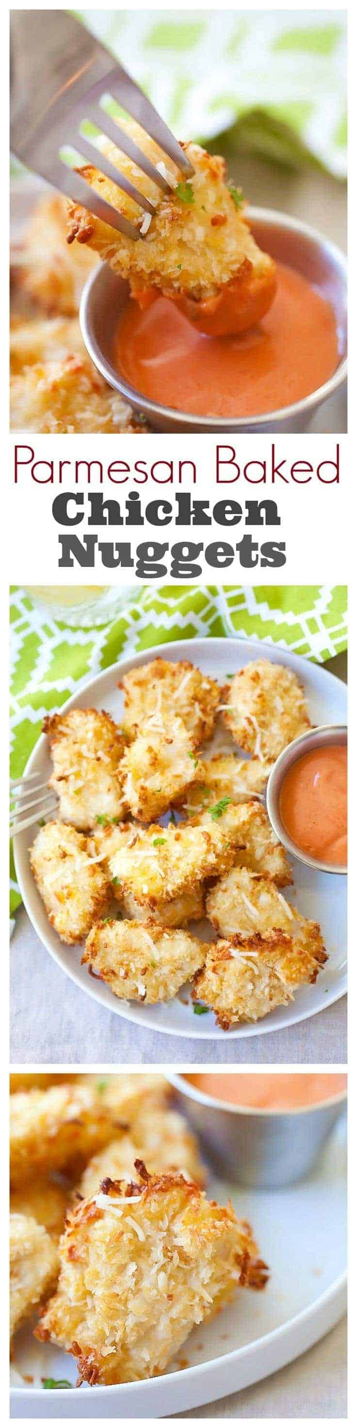 Baked Chicken Nuggets Recipe
 Parmesan Baked Chicken Nug s