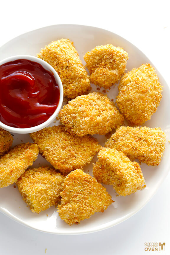 Baked Chicken Nuggets Recipe
 Parmesan Baked Chicken Nug s