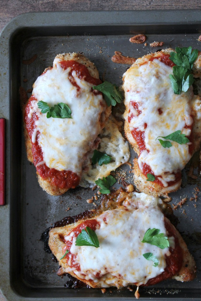 Baked Chicken Parmesan Recipe
 Healthy Baked Chicken Parmesan Organize Yourself Skinny