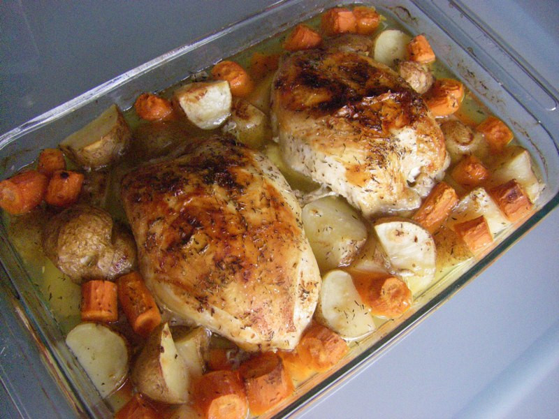 Baked Chicken Pieces
 Sinfully Simple No Fail Roasted Chicken Pieces