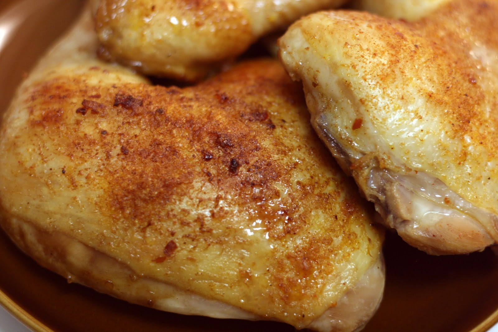 Baked Chicken Pieces
 What Is Cooking Now Brined and Baked Chicken Pieces