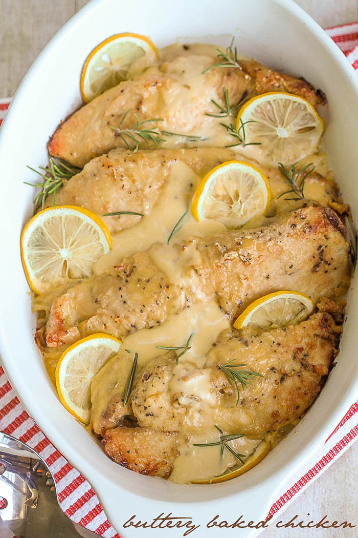 Baked Chicken Recipes For Dinner
 Buttery Baked Chicken