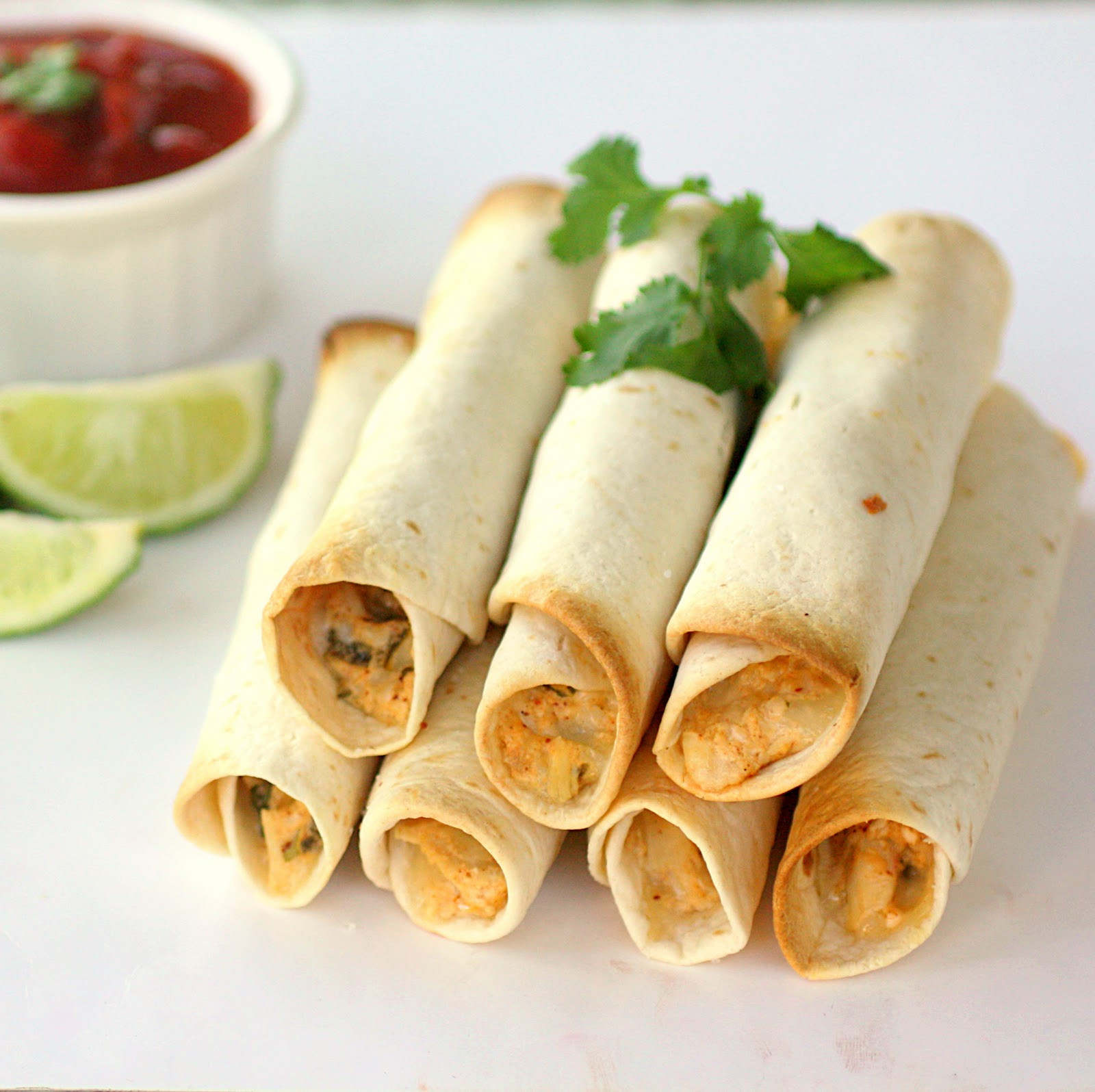 Baked Chicken Taquitos
 Baked Creamy Chicken Taquitos The Girl Who Ate Everything