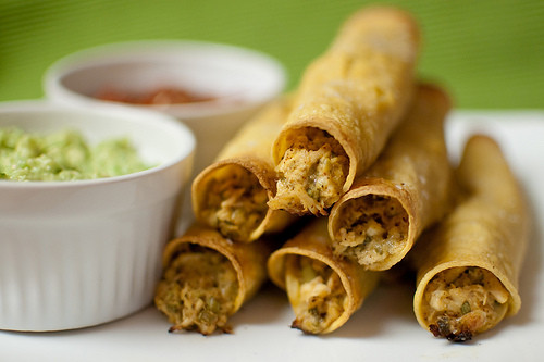 Baked Chicken Taquitos
 Riches to Rags by Dori Creamy Baked Chicken Taquitos