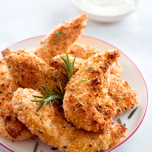 Baked Chicken Tenders Recipes
 Crispy Baked Chicken Tenders with Rosemary and Parmesan